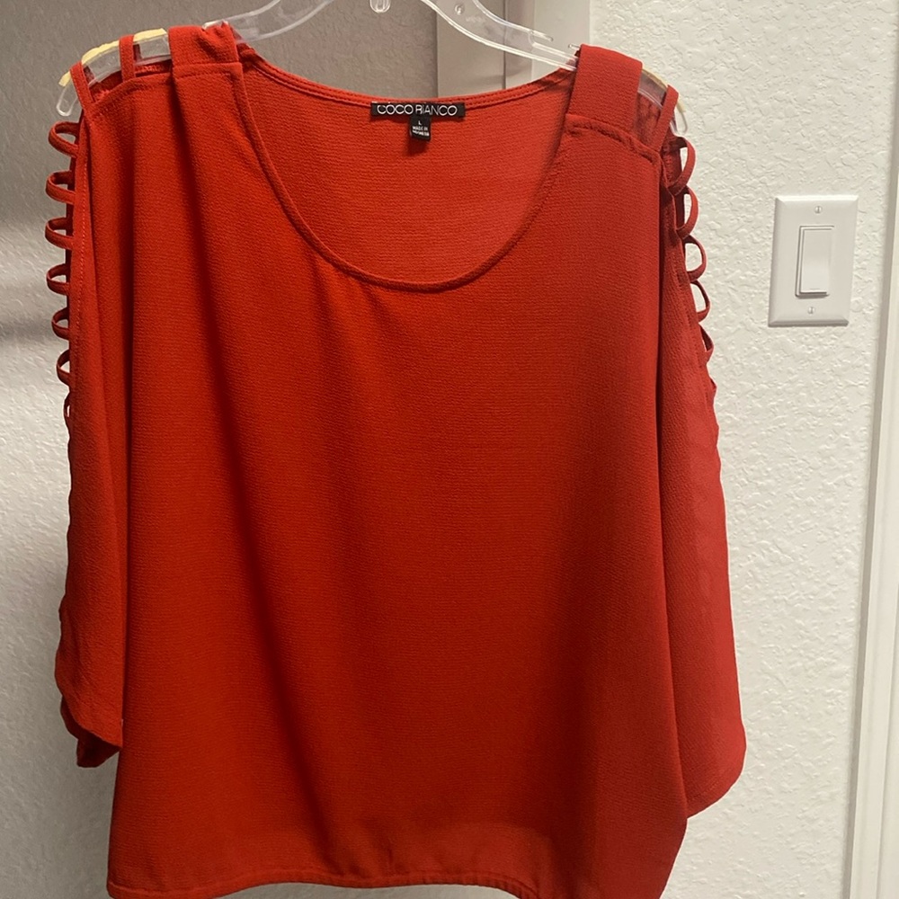 Polyester Open sleeve blouse